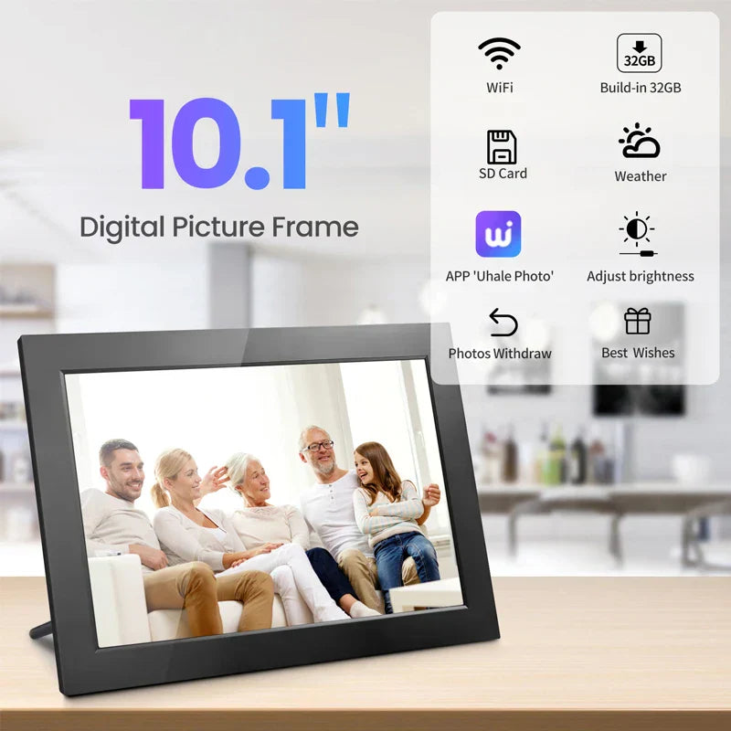 Memora WLAN-Fotorahmen mit IPS-HD-Touchscreen und 32GB Speicher | Temsk