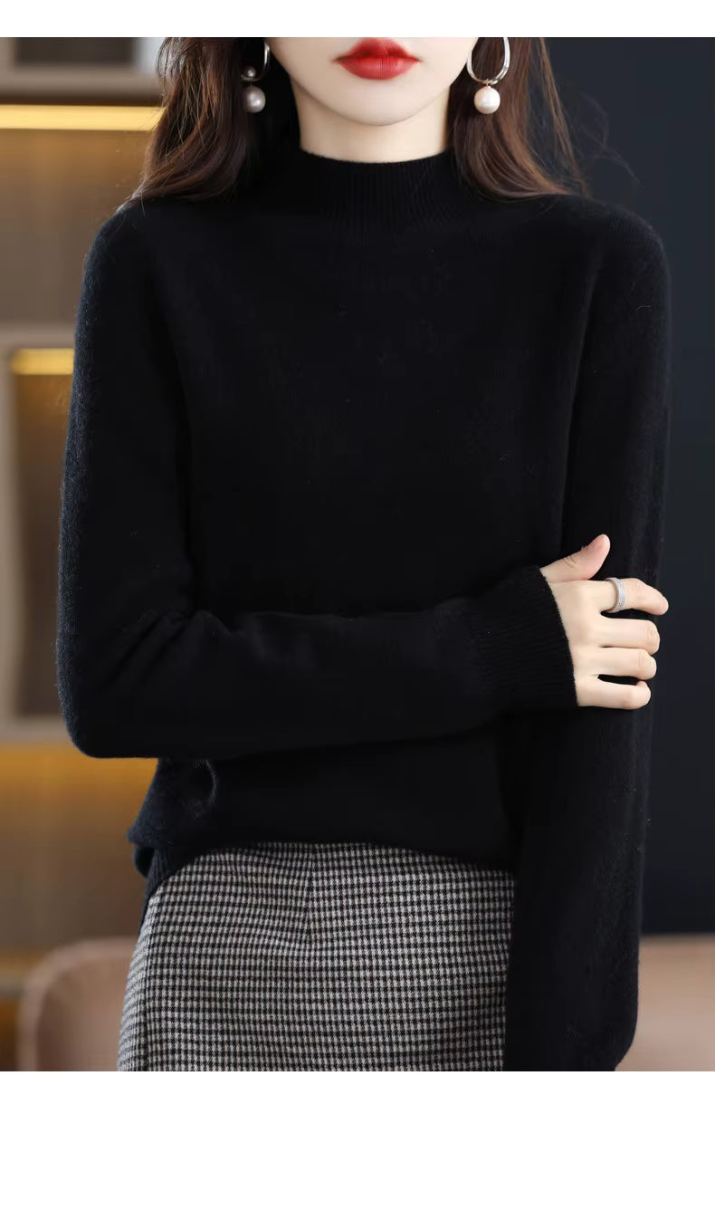 Aurelia Women's 100 Percent Wool Cashmere Pullover For Fall And Winter | Temsk