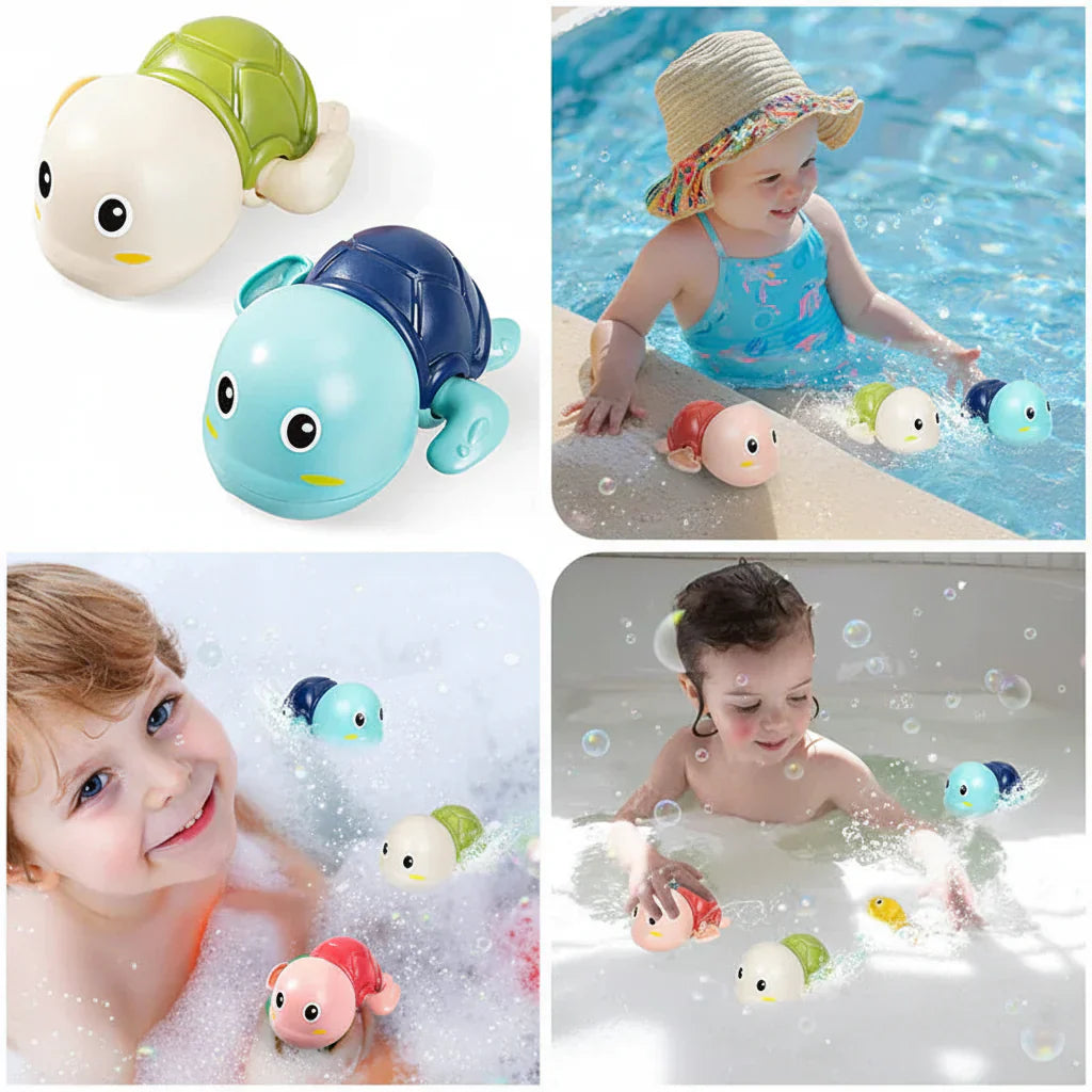 Aufziehbares Meeresbewohner-Badespielzeug-Set für schwimmendes Wasserspiel | Temsk