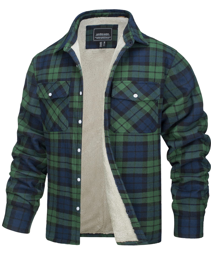 Lyrenox Classic Plaid Jacket With Fleece Lining Style | Temsk