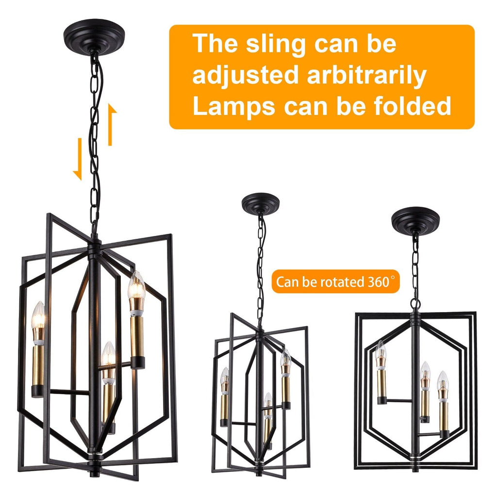 NovaCage Ceiling Lamp Vintage Industrial LED Fixture | Temsk