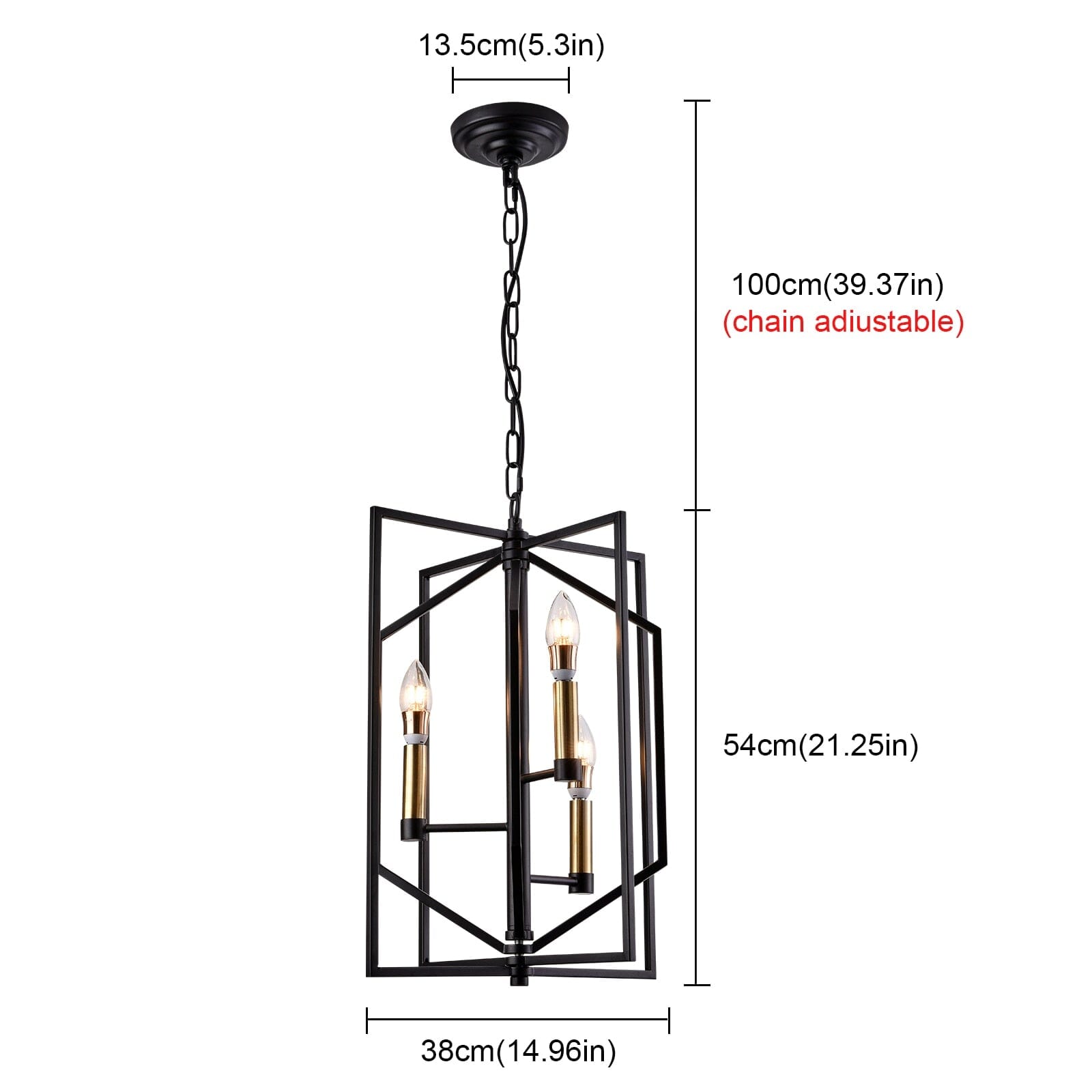 NovaCage Ceiling Lamp Vintage Industrial LED Fixture | Temsk