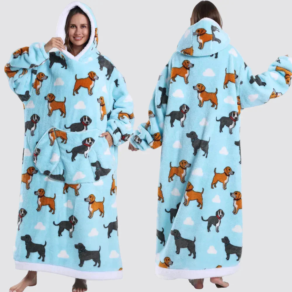 Cozy Oversized Wearable Hoodie Blanket For Adults All Day Comfort | Temsk