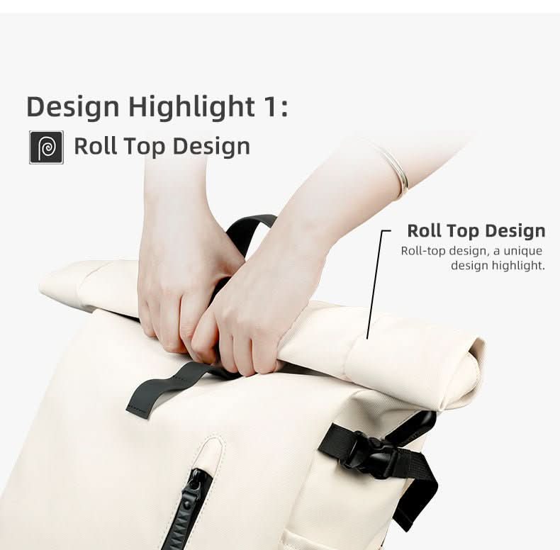 TrailMate Expandable Roll-Top Backpack With Laptop Compartment And Large Capacity | Temsk