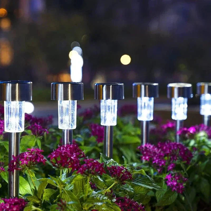 Garden Solar LED Lamp With Weatherproof, Energy-Efficient, Integrated Light Sensor | Temsk