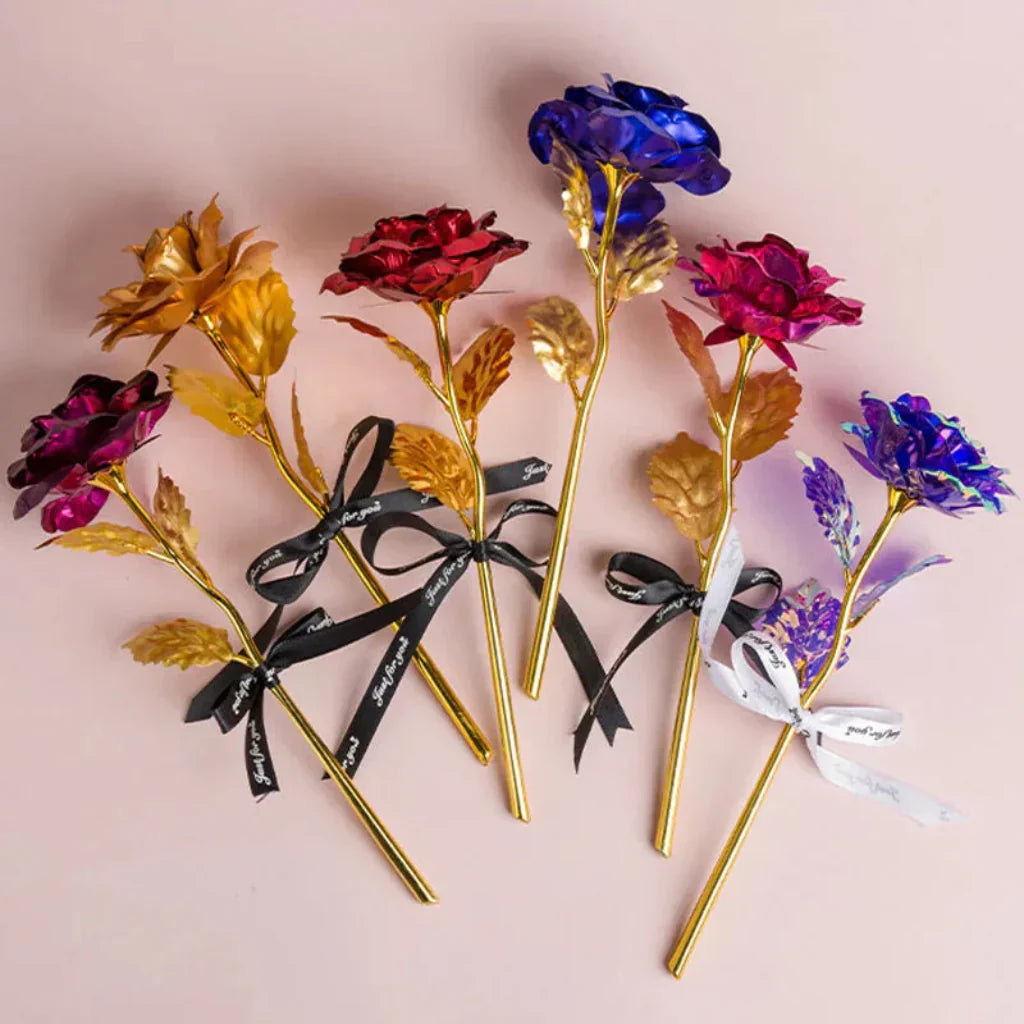 Rosen-Geschenkbox mit Künstlicher Blumenpräsentation zum Muttertag | Temsk