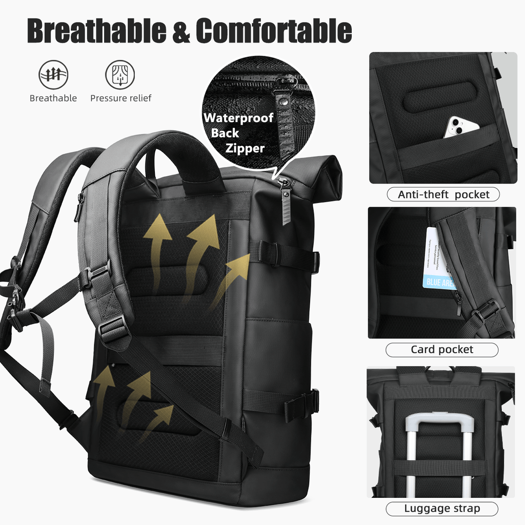 TrailNova Expandable Outdoor Backpack With Laptop Compartment And Large Capacity | Temsk
