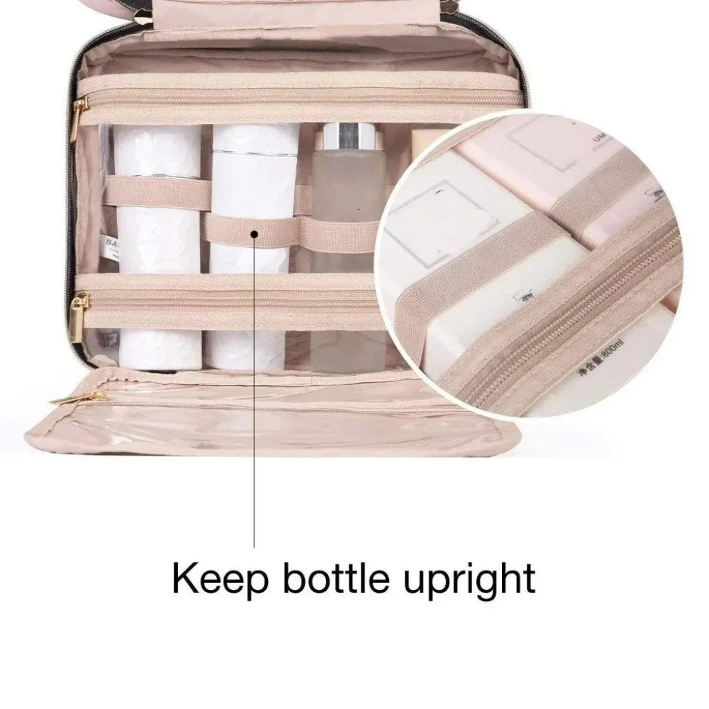 Makeup Bag With Hanging Organizer For Travel And Skincare | Temsk