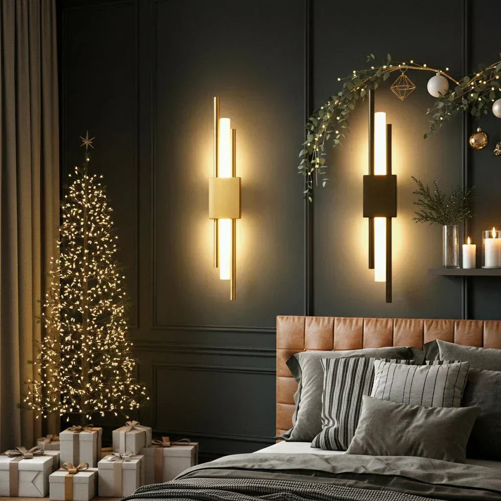 NovaGlow moderní LED nástěnné světlo z kovu a akrylu se třemi barvami světla | Temsk