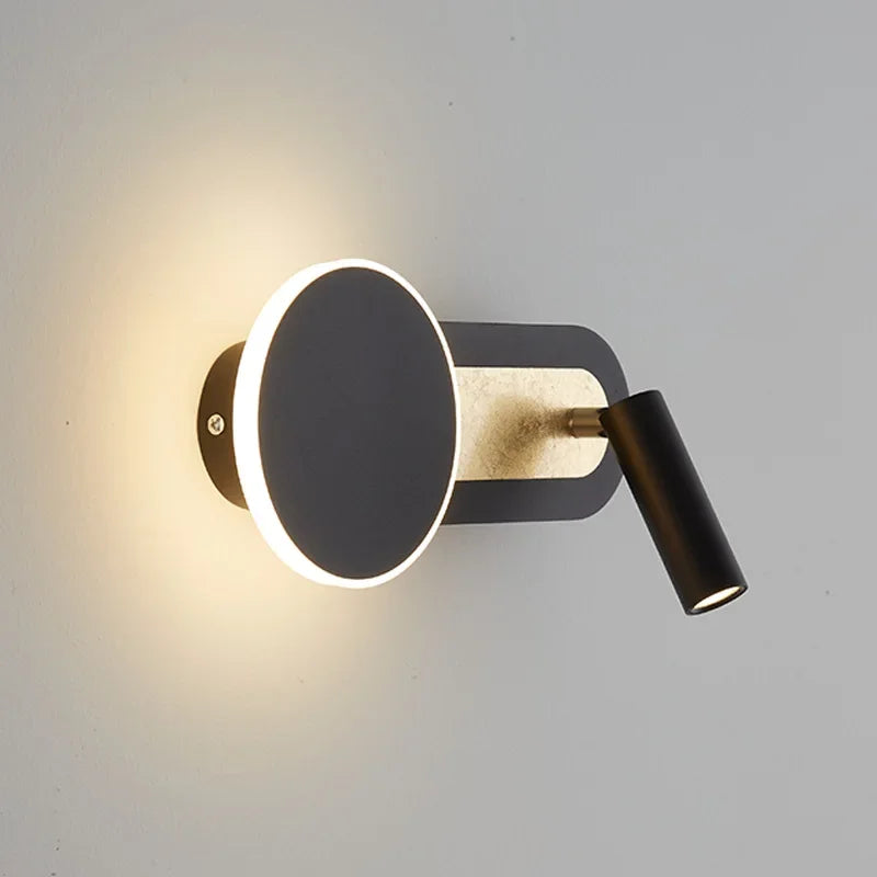 HaloBeam moderne Wandleuchte mit nordischem Design und dualer LED | Temsk