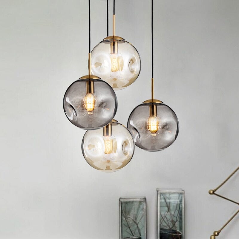 AstraLume Glass Pendant Light Multi Tone Finish For Kitchens And Bathrooms | Temsk