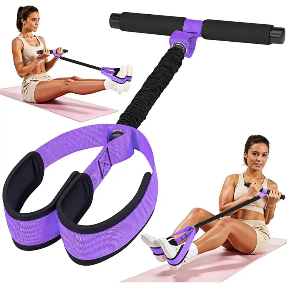 Ab Roller With Resistance Bands Core Workout Trainer For Home Use | Temsk