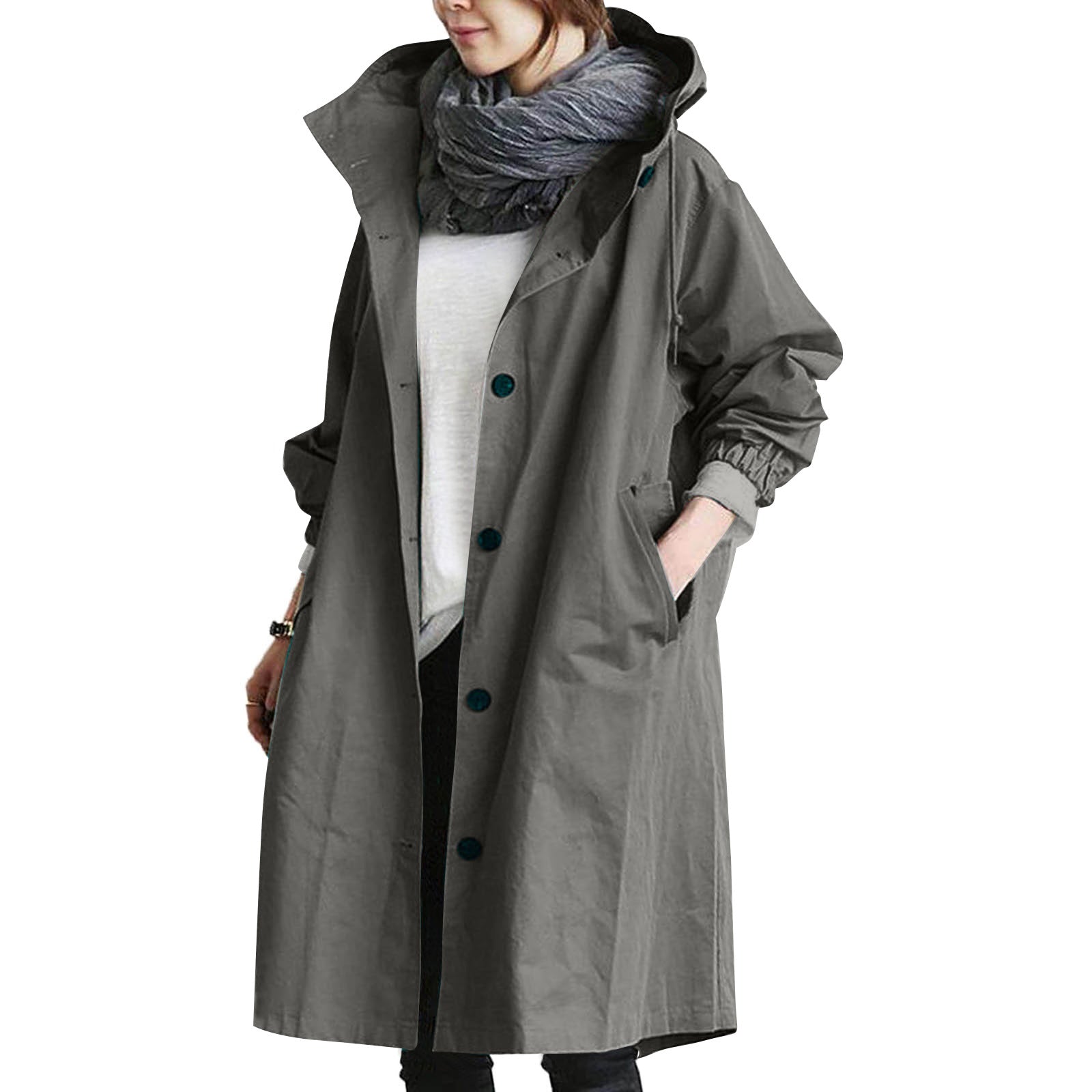 AuroraWeave Fashionable Trench Coat For Women Long Style Seasonal 2024 | Temsk