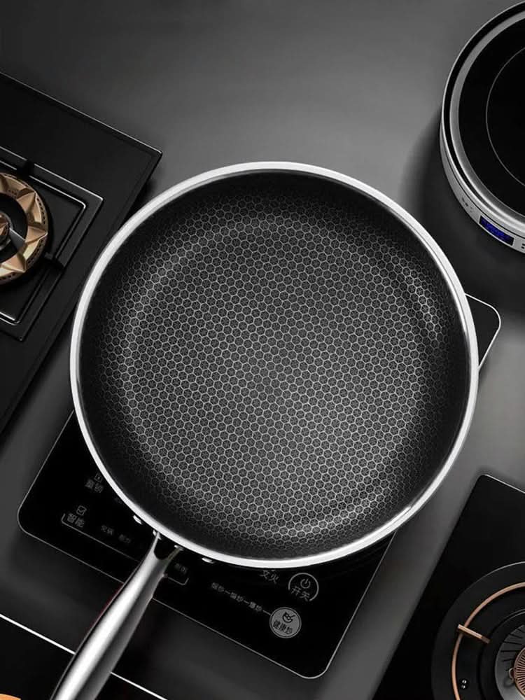 NovaCore Stainless Steel Frying Pan - Energy Saving and Durable for Perfect Cooking | Temsk