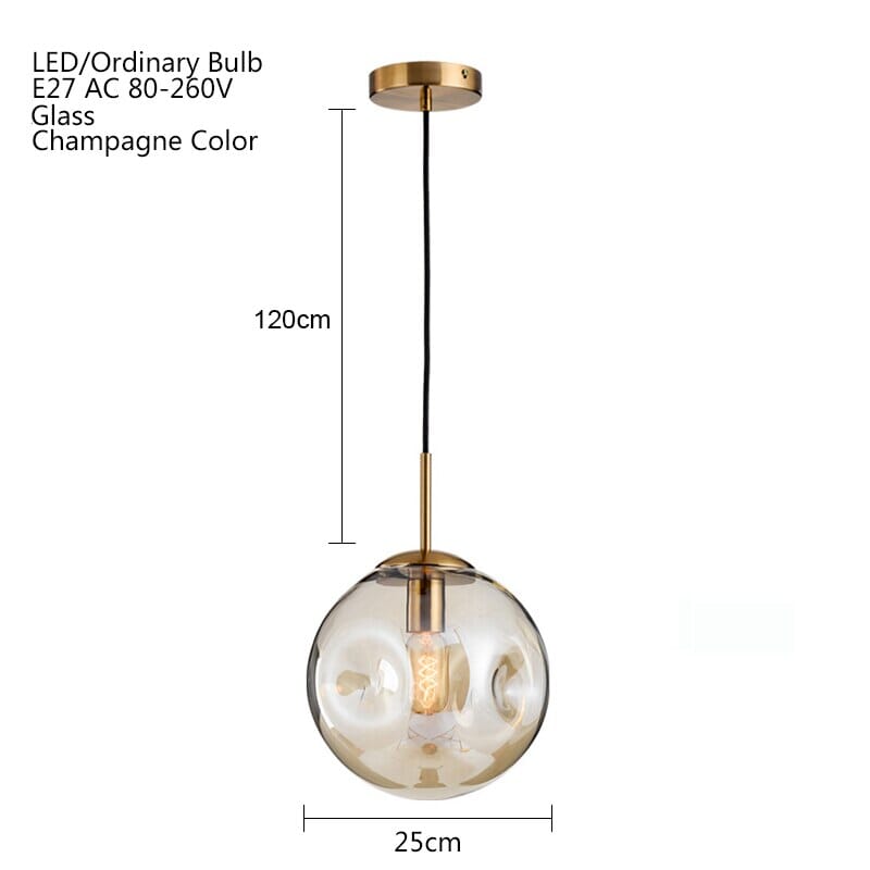 AstraLume Glass Pendant Light Multi Tone Finish For Kitchens And Bathrooms | Temsk