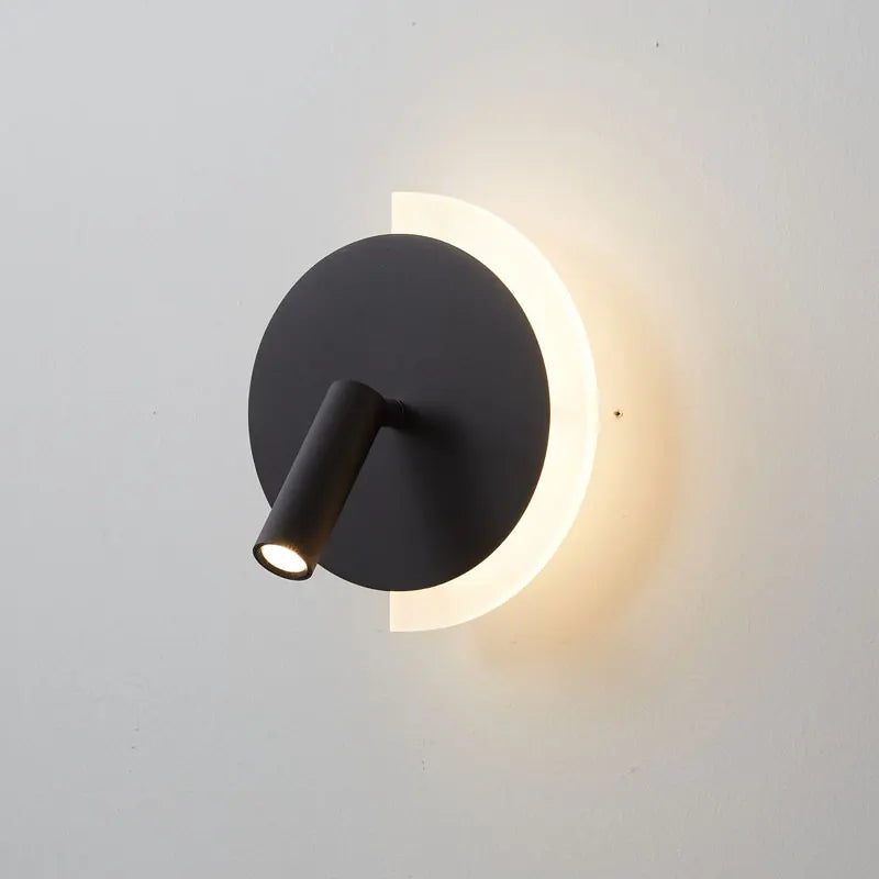 LunaSpot Wandleuchte LED Nachttischleuchte mit minimalistischem Design | Temsk