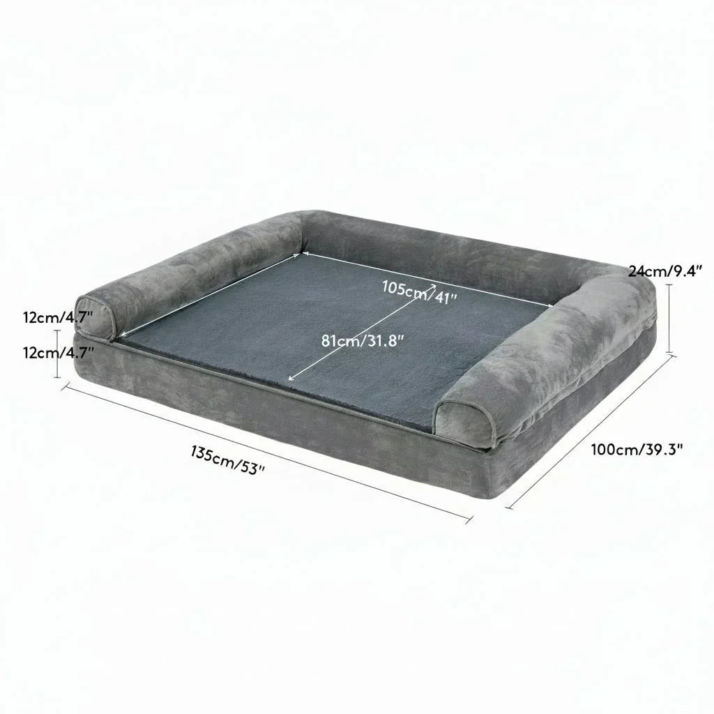 CuddleCloud Orthopedic Foam Couch Bed For Dogs And Pets | Temsk
