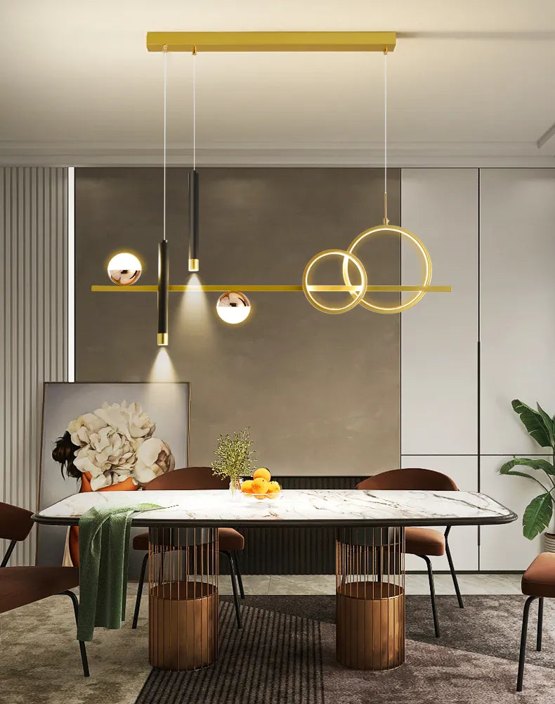 Lumenora schlanker moderner minimalistischer LED-Pendelleuchten-Spot mit Fernbedienung | Snurv | Temsk