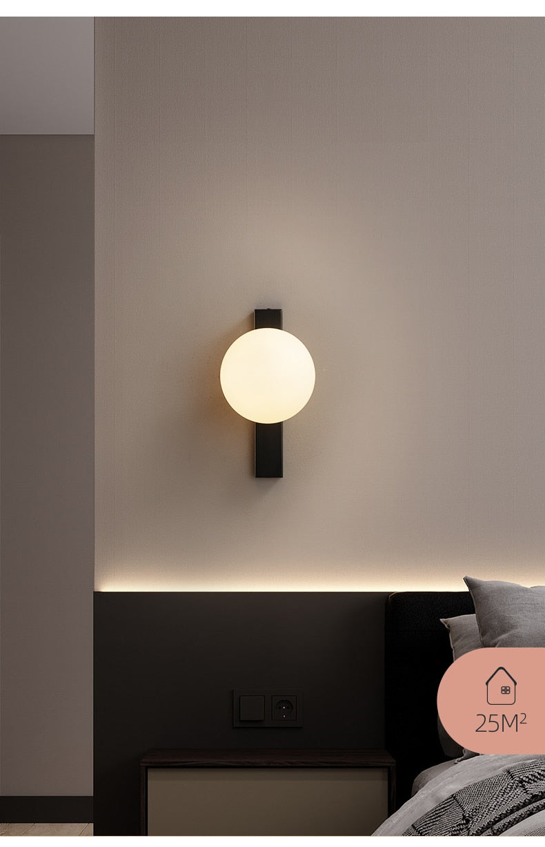 Lumora | Einfache Kupfer Circ LED-Wandleuchte | Snurv | Temsk