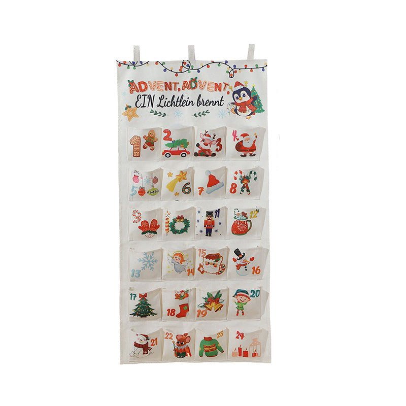BrightNest DIY Fabric Advent Calendar With 24 Pockets For Christmas | Temsk