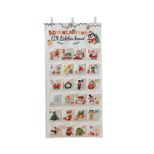 BrightNest DIY Fabric Advent Calendar With 24 Pockets For Christmas Countdown | Temsk