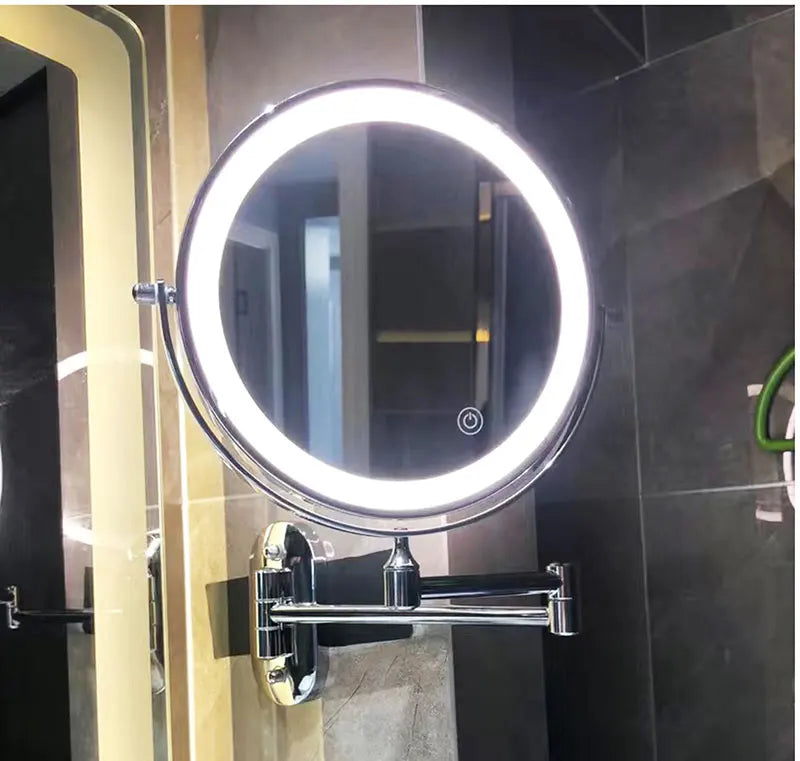 Rechargeable LED Mirror With Magnification For Makeup And Bathroom | Temsk