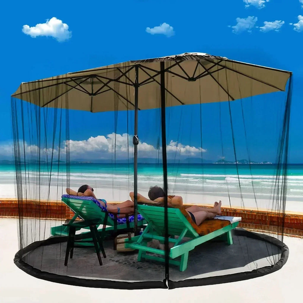 LumaGuard Mosquito Net For Parasols Up To 4 Meters With Zip | Temsk