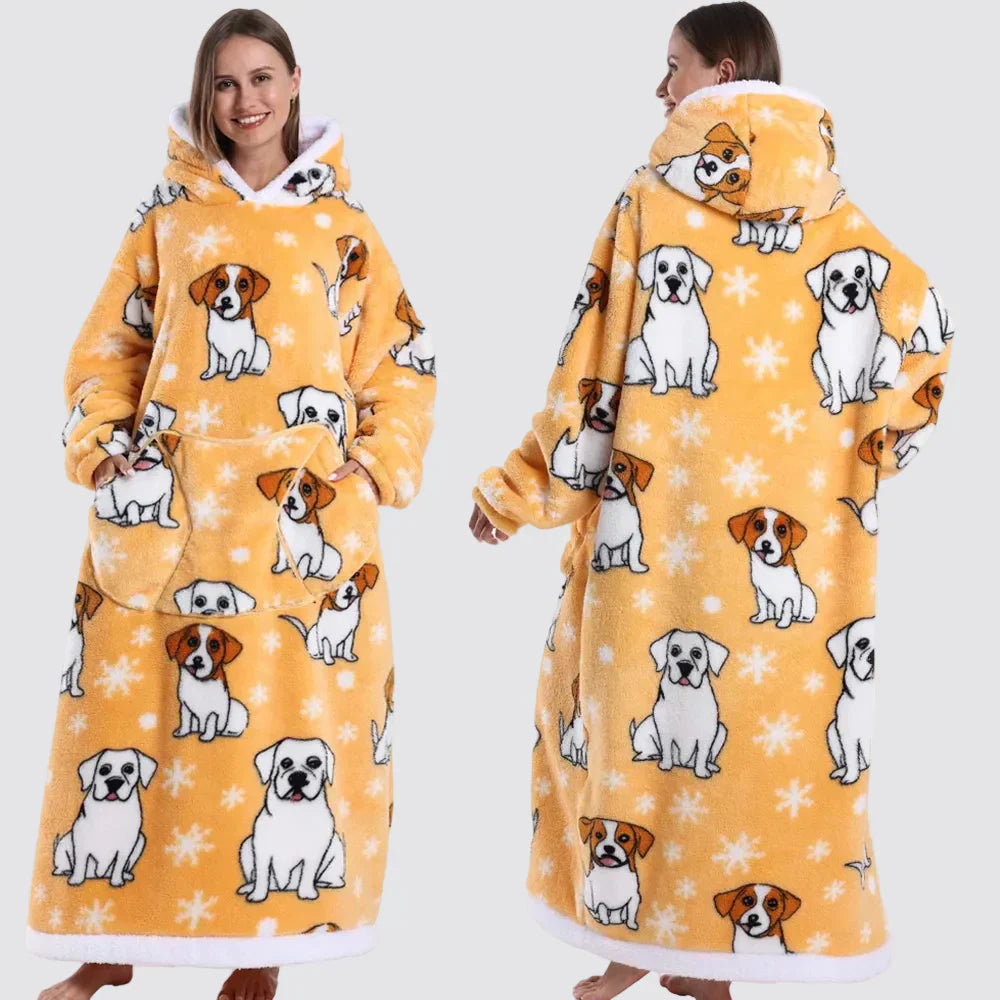 Cozy Oversized Wearable Hoodie Blanket For Adults All Day Comfort | Temsk