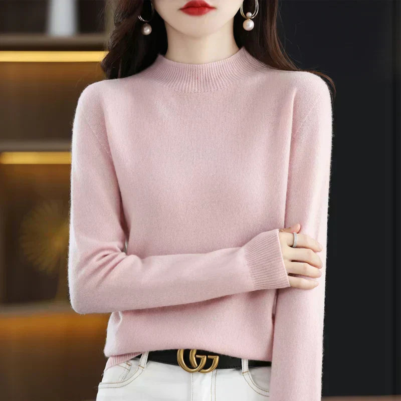 Aurelia Women's 100 Percent Wool Cashmere Pullover For Fall And Winter | Temsk