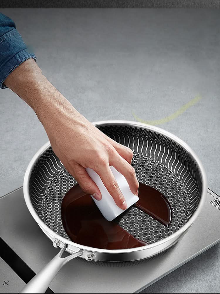 NovaCore Stainless Steel Frying Pan - Energy Saving and Durable for Perfect Cooking | Temsk
