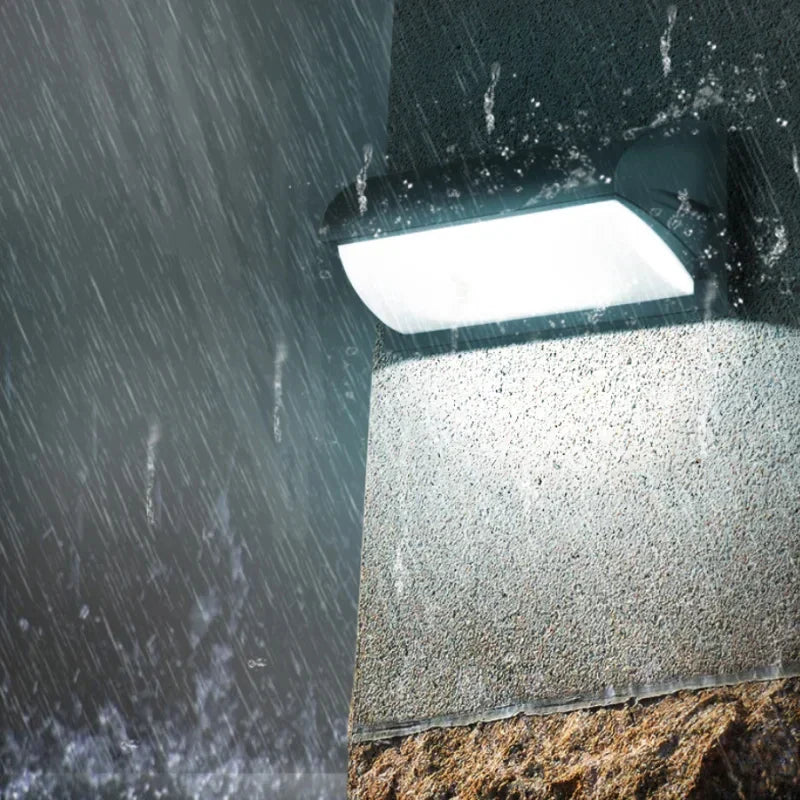 Außen-LED-Wandleuchte mit Bewegungssensor, wasserdichte Gartenlampe | Temsk