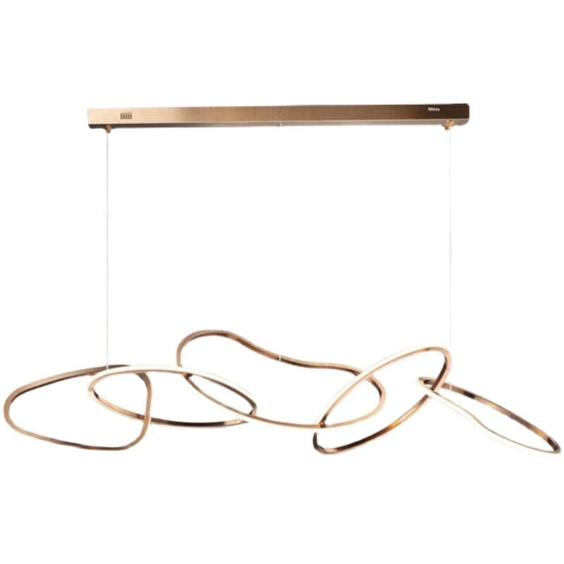 Vela Ring Pendant Light In Rose Gold Or Gold Finish | Temsk