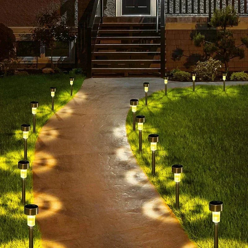 Garden Solar LED Lamp With Weatherproof, Energy-Efficient, Integrated Light Sensor | Temsk