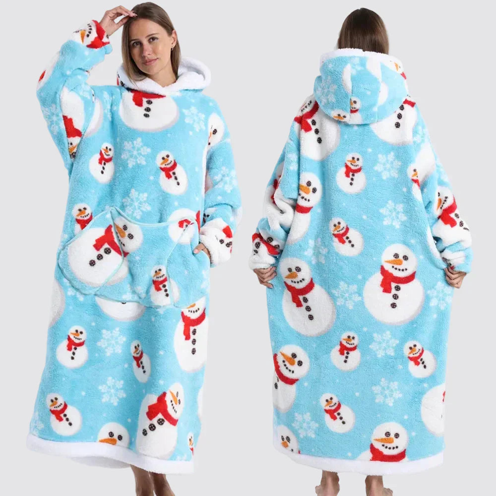 Cozy Oversized Wearable Hoodie Blanket For Adults All Day Comfort | Temsk