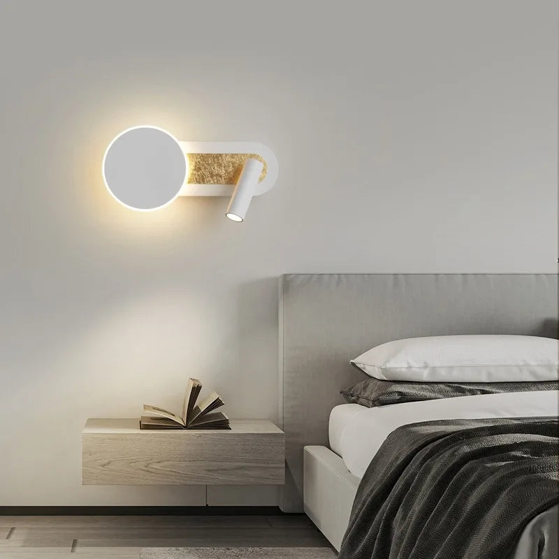 HaloBeam moderne Wandleuchte mit nordischem Design und dualer LED | Temsk