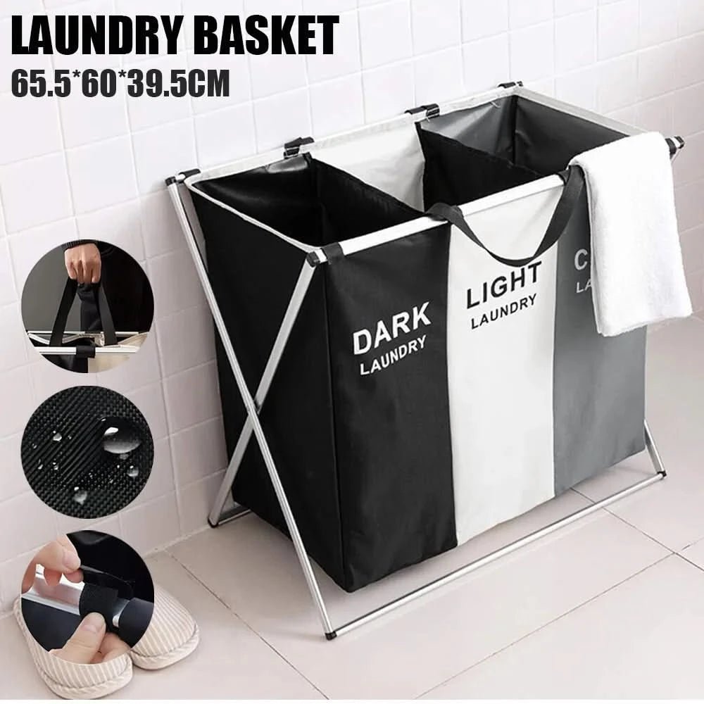 Separador de Roupa NovaSort com 3 Compartimentos e Função de Dobragem | Temsk