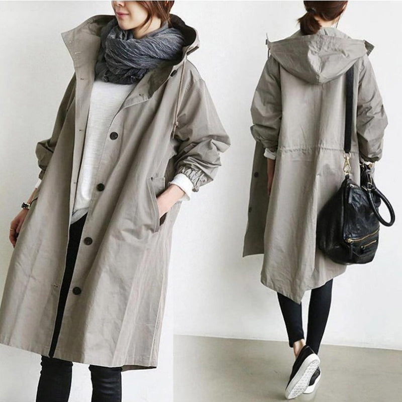AuroraWeave Fashionable Trench Coat For Women Long Style Seasonal 2024 | Temsk