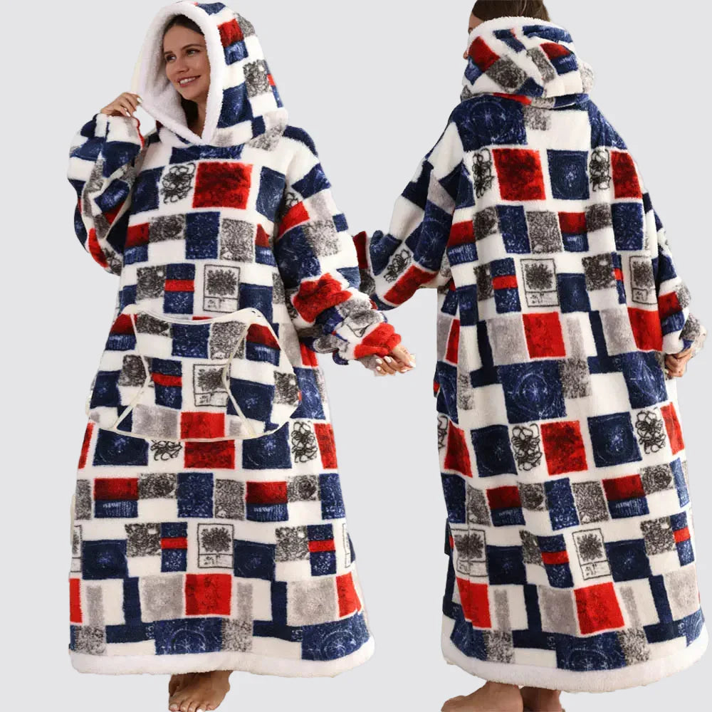 Cozy Oversized Wearable Hoodie Blanket For Adults All Day Comfort | Temsk