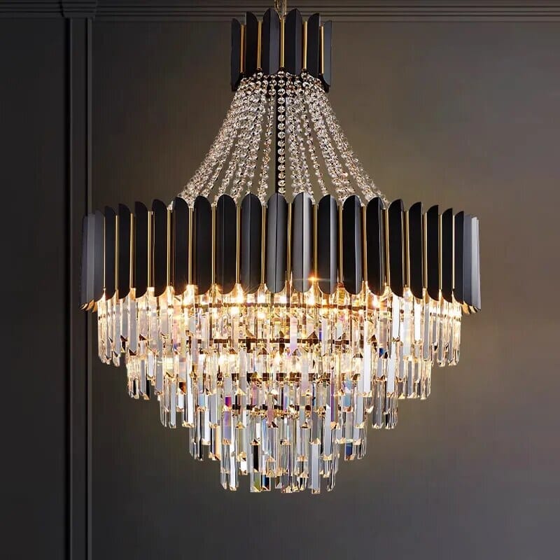 Selara Crystal Chandelier With K9 Crystal Modern LED Pendant Light | Temsk