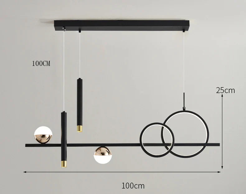 Lumenora schlanker moderner minimalistischer LED-Pendelleuchten-Spot mit Fernbedienung | Snurv | Temsk