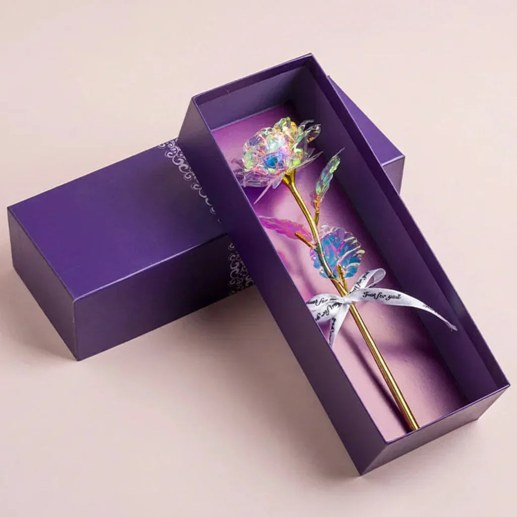 Rosen-Geschenkbox mit Künstlicher Blumenpräsentation zum Muttertag | Temsk