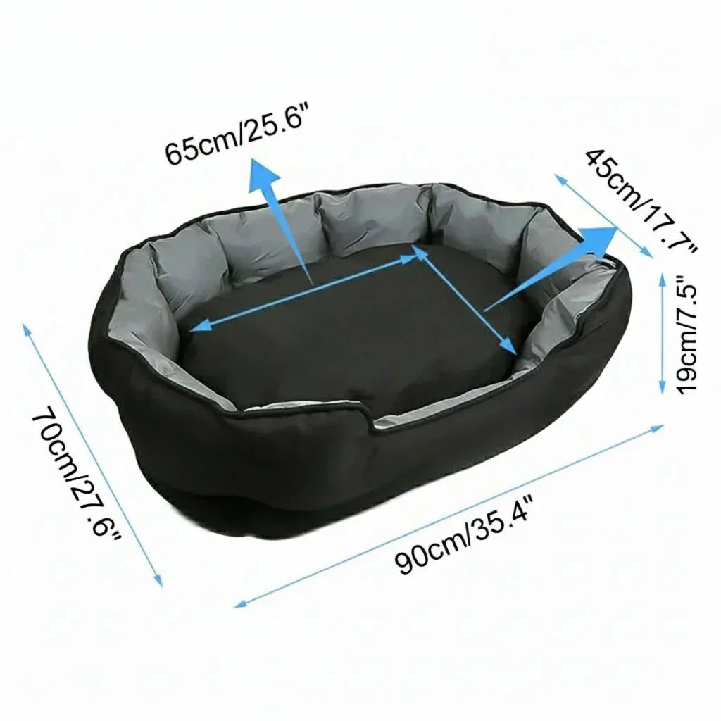 PawNest Orthopedic Foam Dog Bed in Cozy Washable Basket Design | Temsk