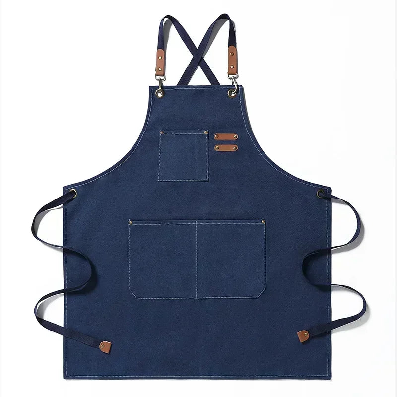 ProWear Canvas-Schürze für Unisex-Köche und Arbeitskleidung | Temsk