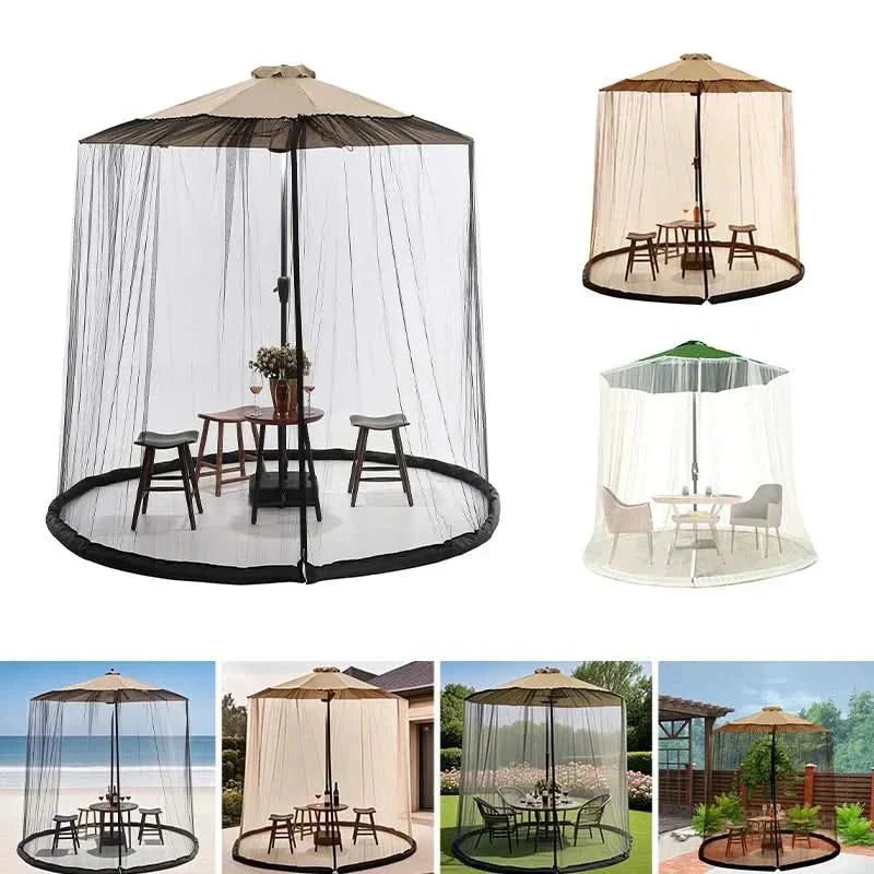 LumaGuard Mosquito Net For Parasols Up To 4 Meters With Zip | Temsk