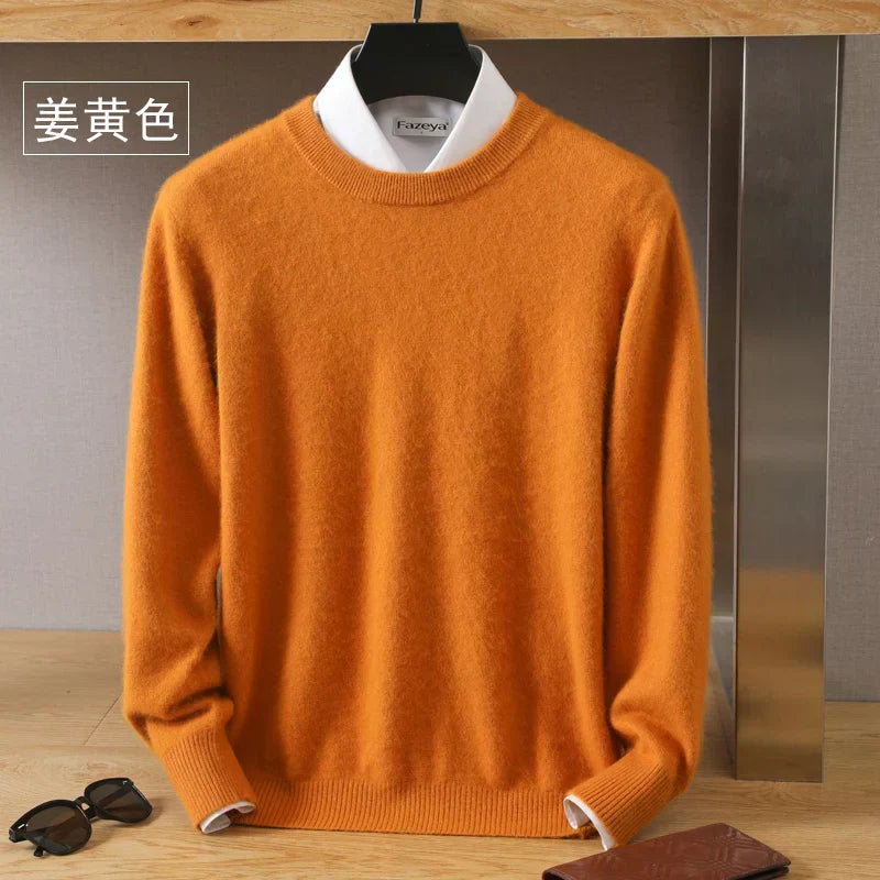 Aurelia One Hundred Percent Pure Cashmere Japanese Knit O Neck Pullover Sweater | Temsk