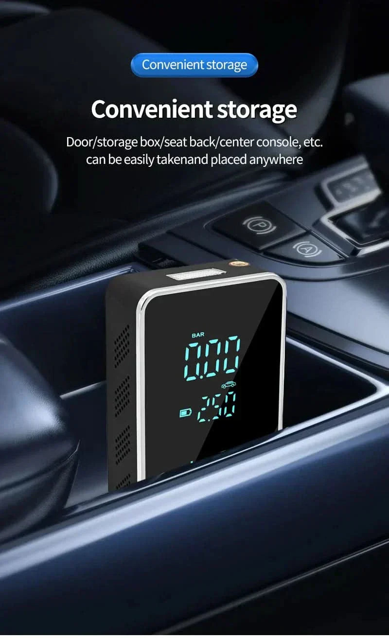 Wireless Touchscreen Air Pump With 150 PSI Portable Car And Bike Inflator | Temsk