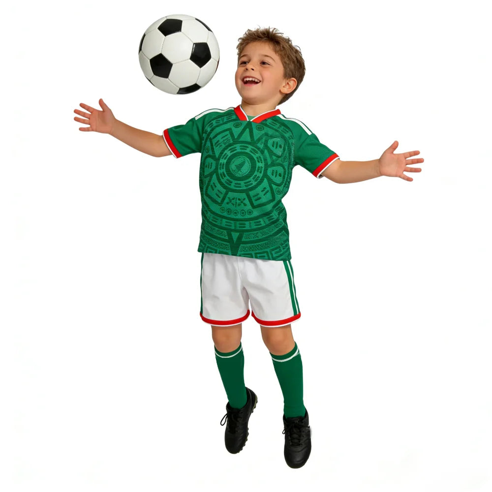 Kids Soccer Uniform Shorts Set From Mexico 2026 World Cup | Temsk