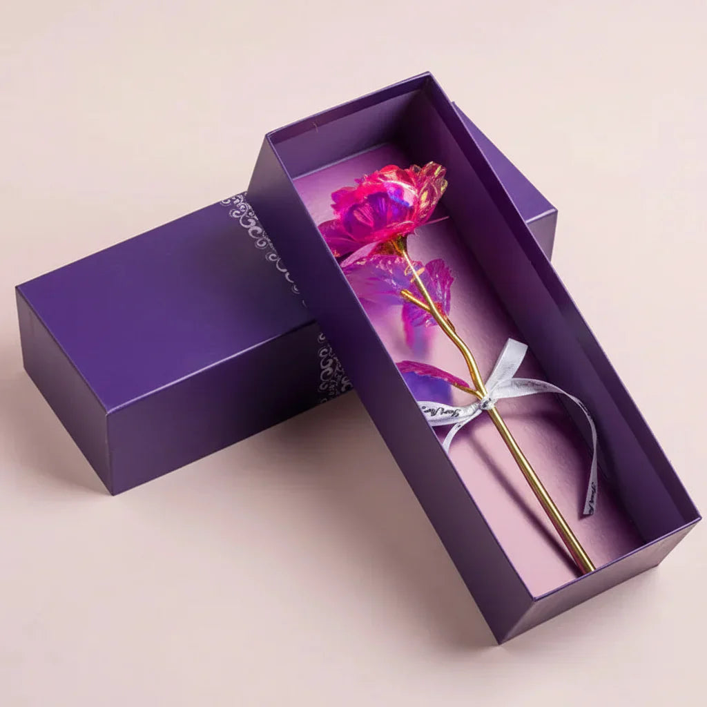 Rosen-Geschenkbox mit Künstlicher Blumenpräsentation zum Muttertag | Temsk