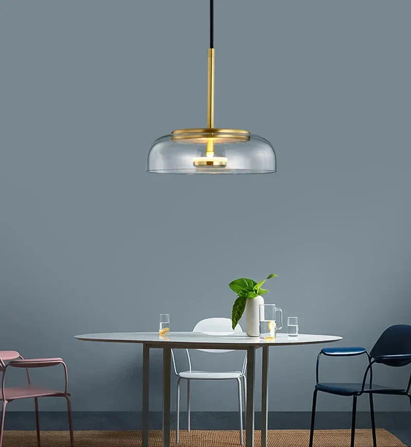 Schüsselglas LED-Deckenleuchte, moderne Glas-Deckenlampe | Temsk