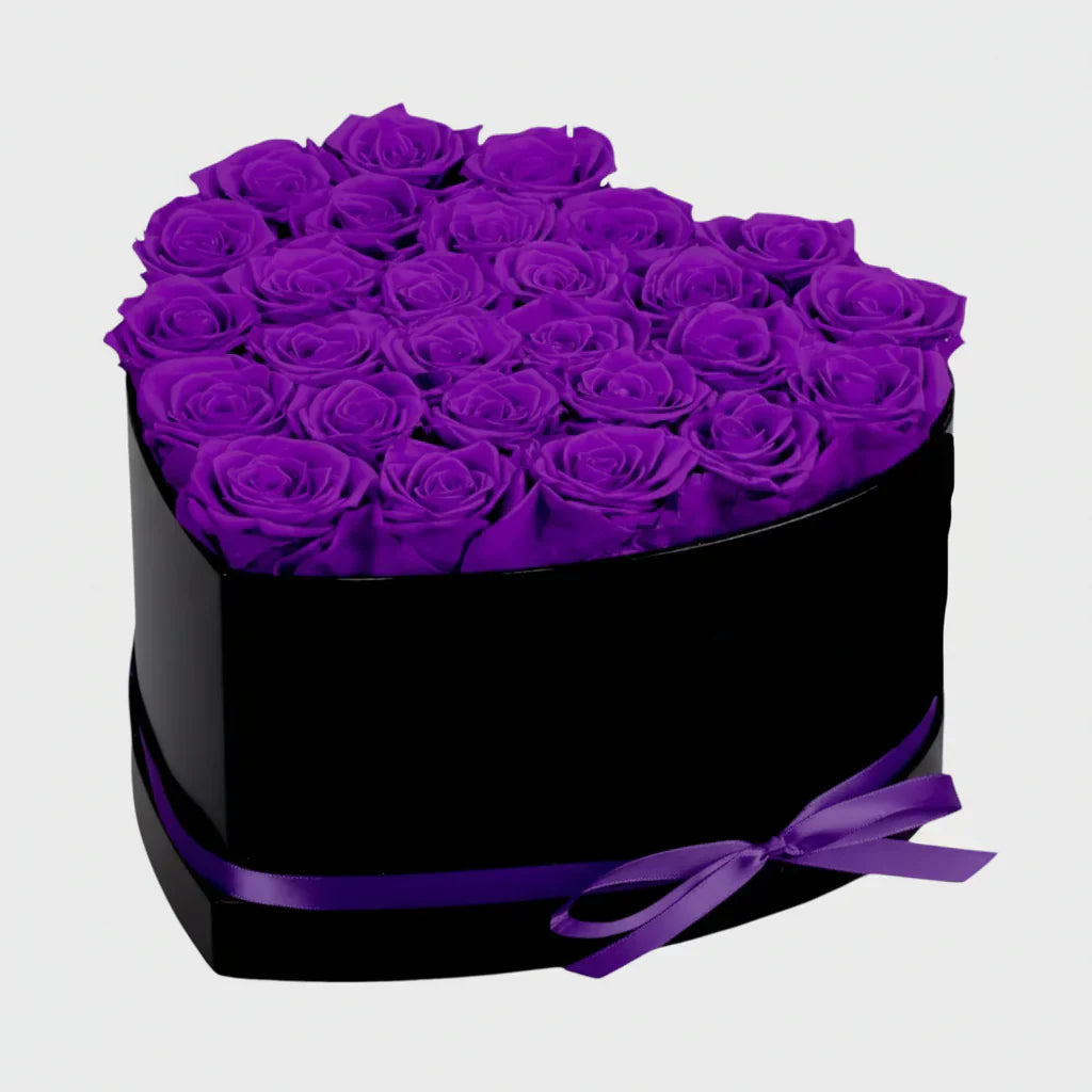 Mothers Day Heart Rose Box Gift With Artificial Flower For Her Decor | Temsk